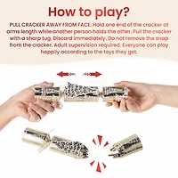 Glitzhome® 12PK 1.5"D x 10"H Christmas Tree Party Crackers with Gift Contents