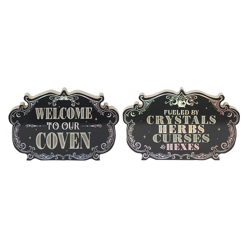 Assorted 8" Witch Tabletop Sign by Ashland®, 1pc.