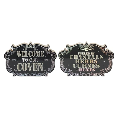 Assorted 8" Witch Tabletop Sign by Ashland®, 1pc.
