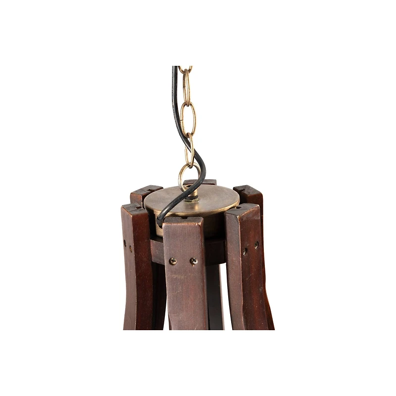 Hello Honey® 30'' Gold Wood & Metal Chandelier