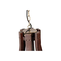 Hello Honey® 30'' Gold Wood & Metal Chandelier