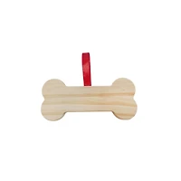 5" Dog Bone DIY Pinewood Ornament by Make Market®