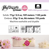 Lily® Sugar 'n Cream® Solid Yarn