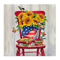 Stupell Industries Patriot Porch Still Life Canvas Wall Art