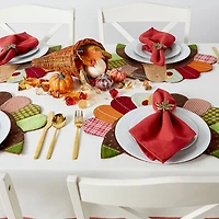 DII® Embroidered Turkey Placemat Set