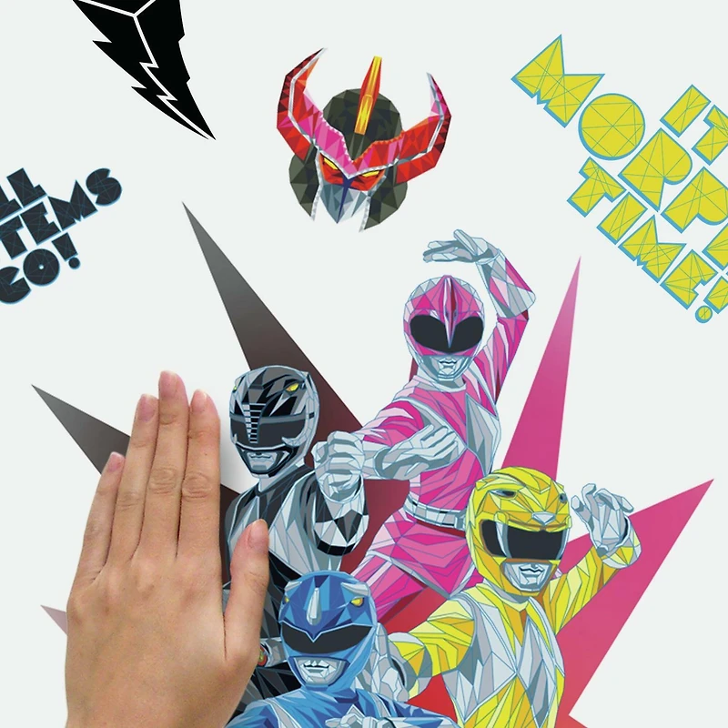 RoomMates Power Rangers Peel & Stick Giant Wall Decals