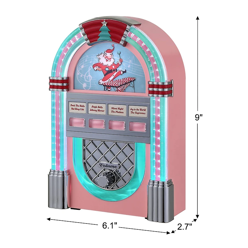 9" Pink Retro Jukebox