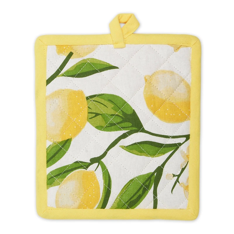 Lemon Bliss Print Potholder Set