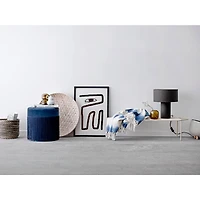 Hello Honey® Gray Wool Blend Table Lamp & Shade Set