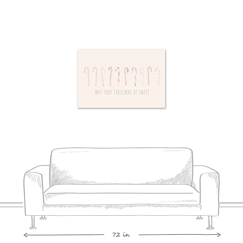May Your Christmases Be Sweet Canvas Wall Art