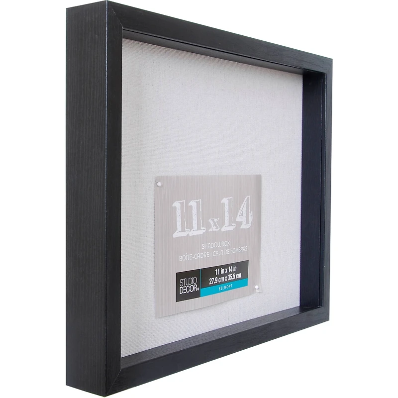 Black Belmont Shadow Box by Studio Décor