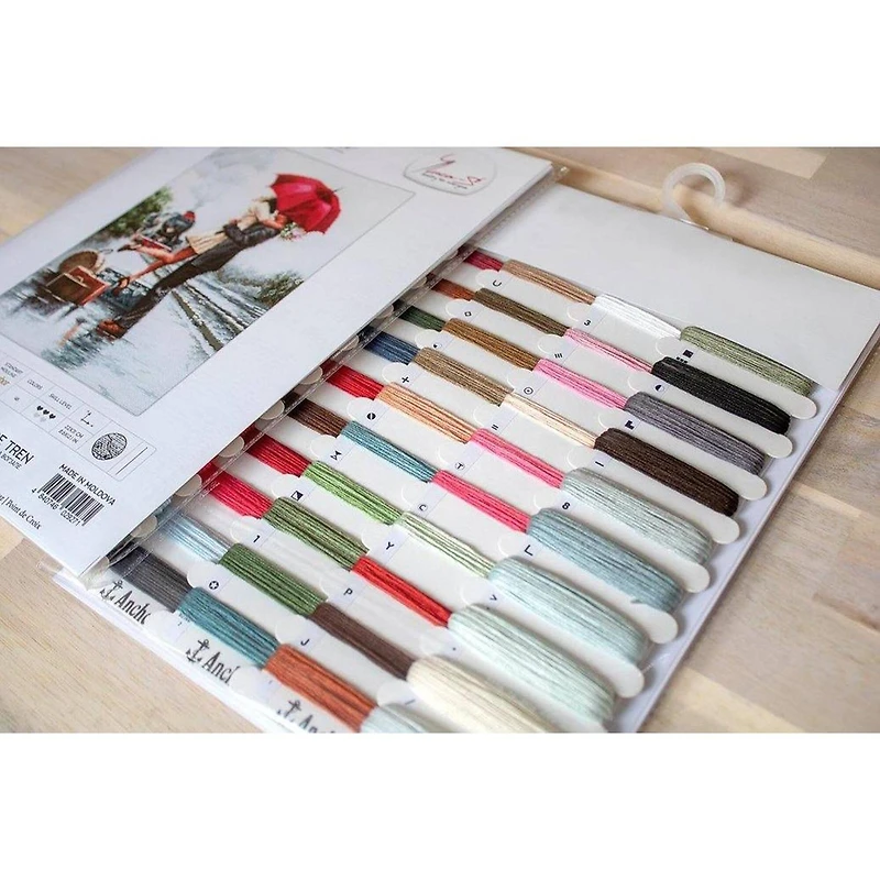 Luca-s Couple On Train Station Counted Cross Stitch Kit