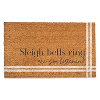 Sleigh Bells Ring 30" x 18" Door Mat