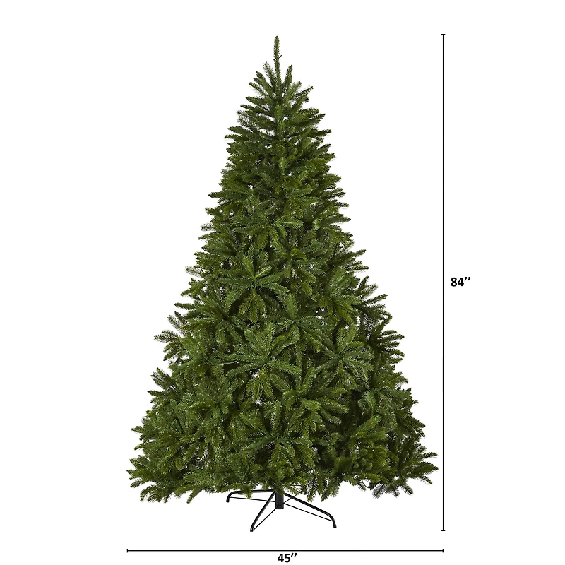 7ft. Pre-Lit Sierra Spruce Artificial Christmas Tree, Clear LED Lights