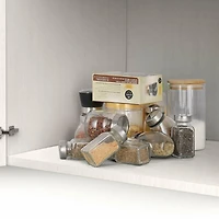 NEX™ Dark Brown 2-Tier Sliding Basket Organizer Drawer