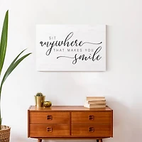 Sit Anywhere 24" x 16" Canvas Wall Art