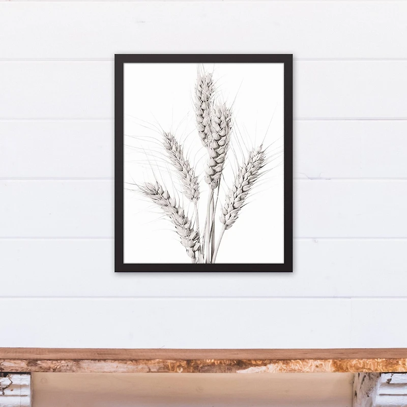 Wheat Photography 16" x 20" Black Framed Canvas