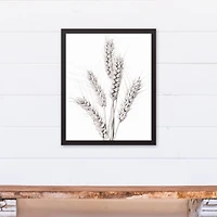 Wheat Photography 16" x 20" Black Framed Canvas