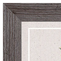 Framed Western Faded Linen Floral Print