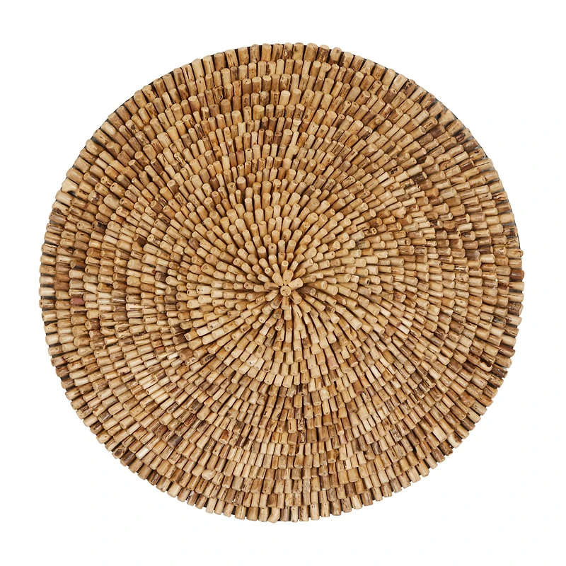 The Novogratz Brown Overlapping Reclaimed Wood Wall Décor