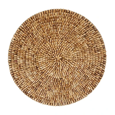 The Novogratz Brown Overlapping Reclaimed Wood Wall Décor