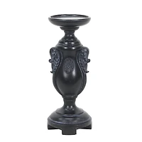 Black Scrollwork Pillar Candle Holder by Ashland