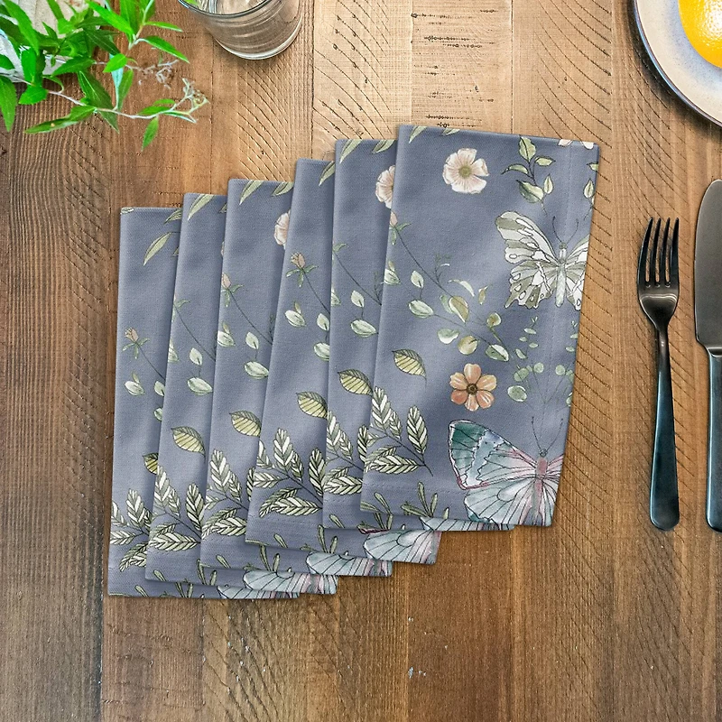 Butterfly Cotton Twill Napkin