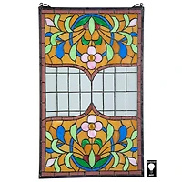 Design Toscano 25" Eaton Place Tiffany-Style Stained Glass Window Hanging Décor