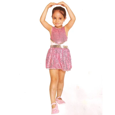Pink & Silver Ballerina Girl's Costume