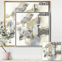 Designart - Glam Cream Dream III - Modern & Contemporary Framed Canvas
