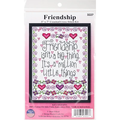 Design Works™ Friendship Counted Cross Stitch Kit
