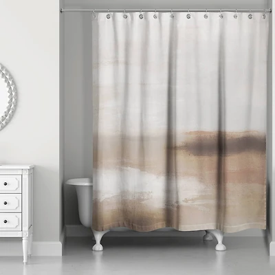 Soft Smooth Warm Abstract 71" x 74" Shower Curtain