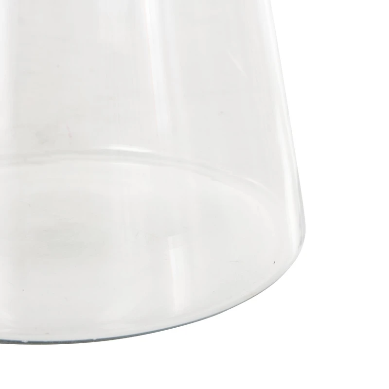 12.5" Clear Wide Cone-Shaped Glass Vase