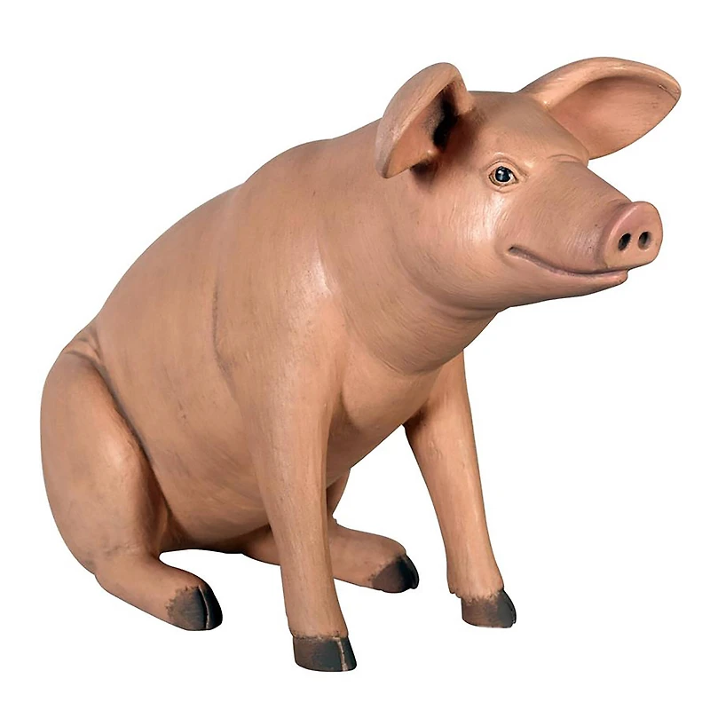 Design Toscano 23.5" Sitting in Hog Heaven Pig Statue