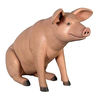 Design Toscano 23.5" Sitting in Hog Heaven Pig Statue