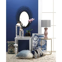 Nikki Chu Riki 24.5" Black Bamboo Mirror