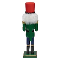 14" Wooden Christmas Nutcracker Drummer
