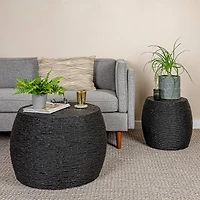 Hello Honey® Corn Rope Round Accent Table