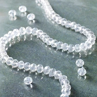 12 Pack: Crystal Faceted Rondelle Beads, 4mm by Bead Landing™