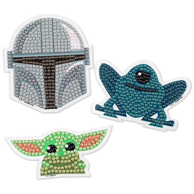 Camelot® Dots DOTZIES® The Mandalorian Icon Diamond Painting Sticker Kit, Round Diamonds 