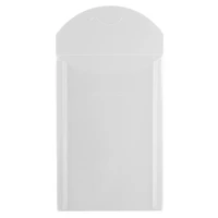 JAM Paper 4.125" x 6" Clear Plastic Tuck Flap Closure Envelopes, 12ct.