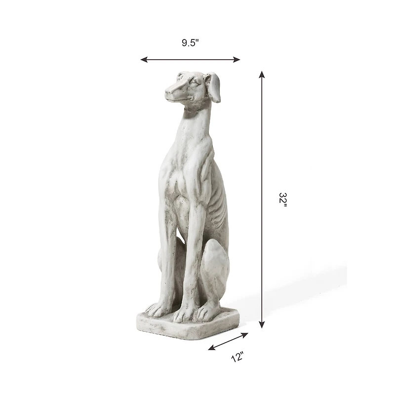 Glitzhome® 32" Sitting Dog Garden Statues, 2ct.