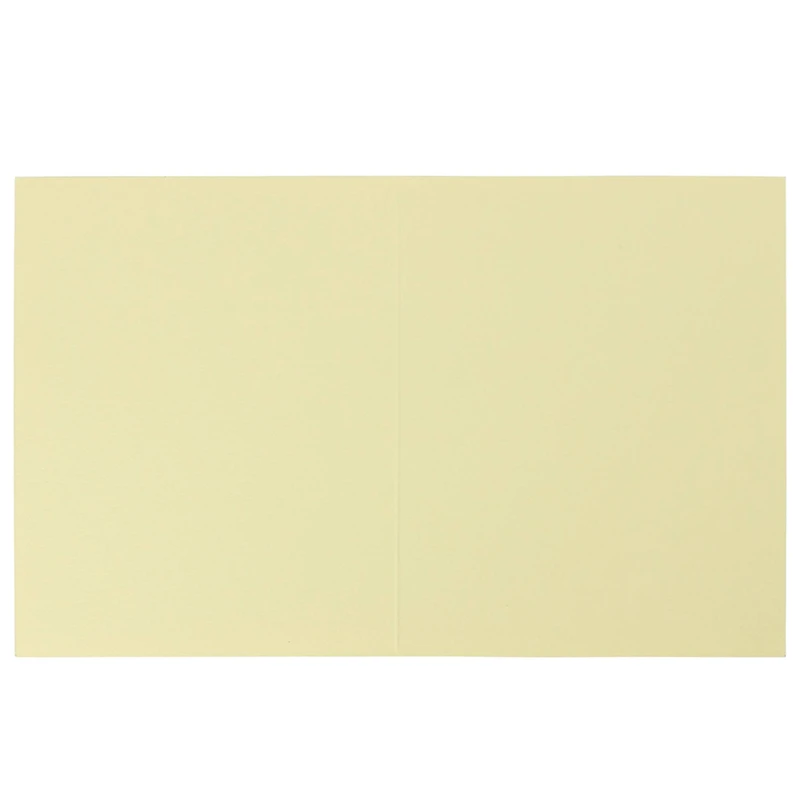 JAM Paper A2 Light Yellow Blank Foldover Cards