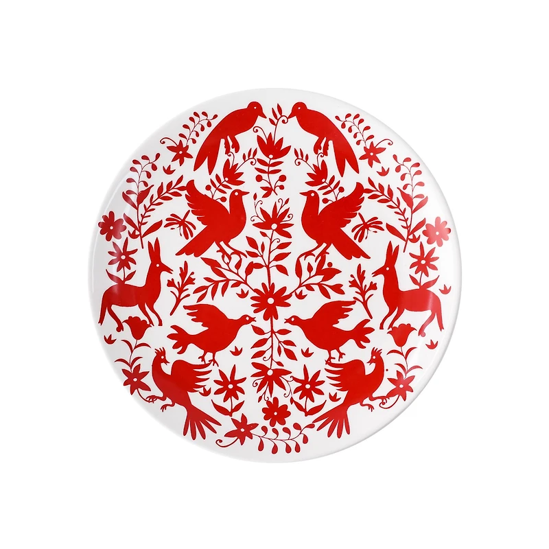 7" Red Ceramic Plate from Ashland®