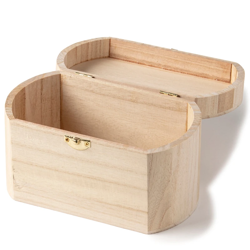 Make Market®Unfinished Wood Box, Oval