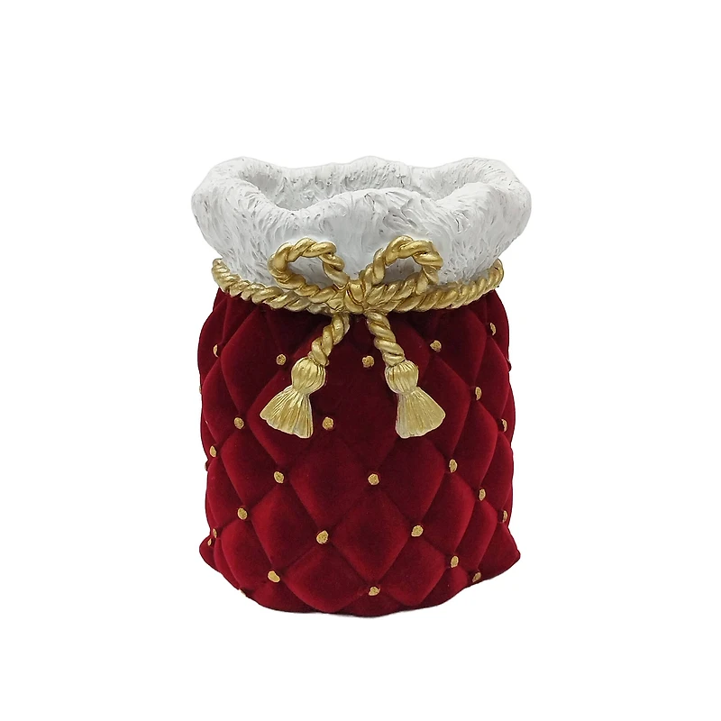 7" Red & White Santa Bag Tabletop Décor by Ashland®