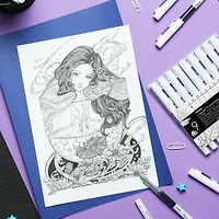 Ohuhu® Kohala 9 Piece Liquid Fineliner Drawing Pens