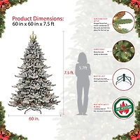 7.5ft. Pre-Lit Royal Majestic Spruce Artificial Christmas Tree, Clear Lights
