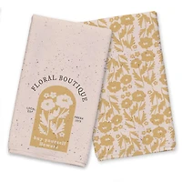 Floral Boutique Mod Sign 16" x 25" Towel Set