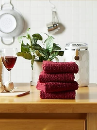 DII® Solid Wine Waffle Terry Dishtowel (Set of 4)